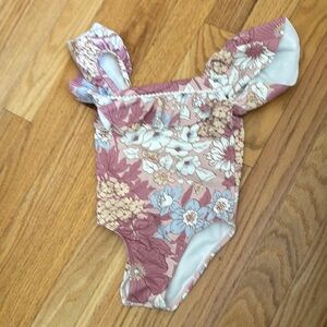 Janie and Jack Pink Floral Bodysuit
